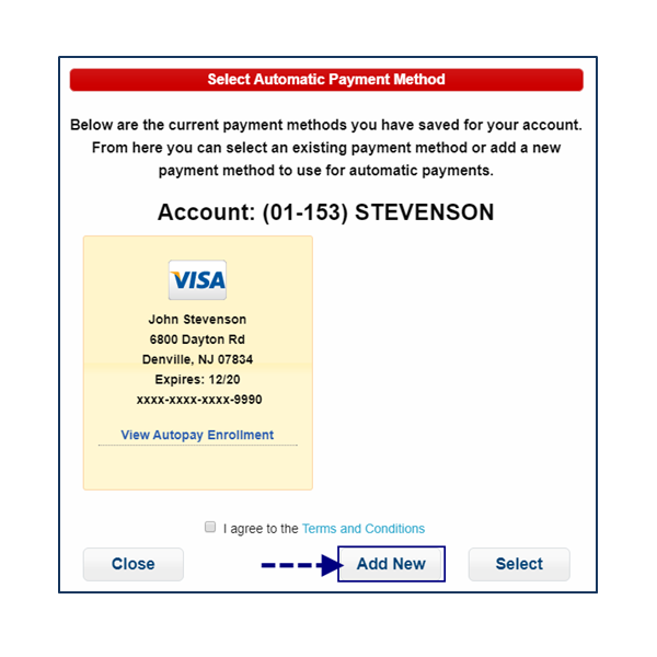 Autopay Enrollment Step 2