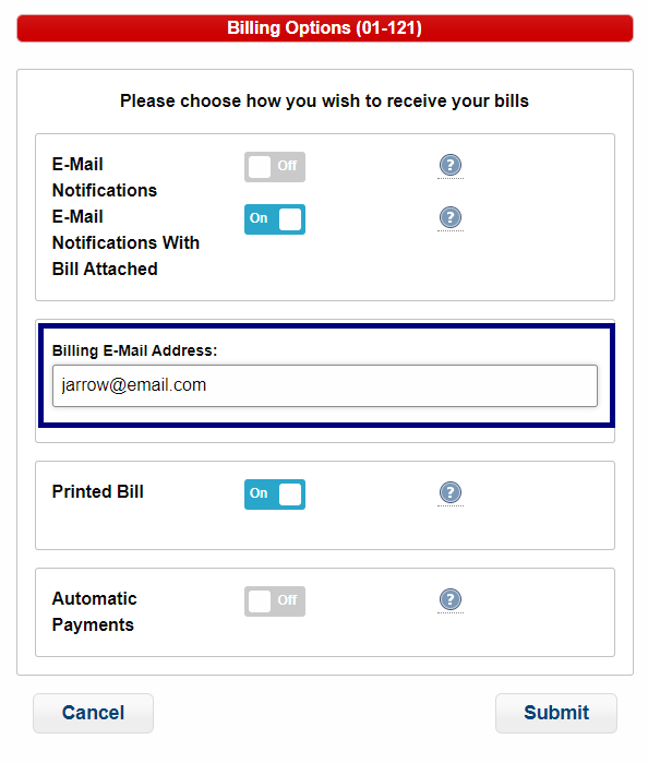 Update Credit Card Step 2